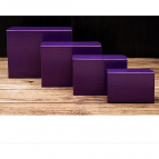 Наборы прямоугольных коробок 4 в 1 "Пурпур" (30*20*8-24*14*5см) ПП-2948