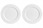 Набор тарелок 2 пр. 20,5*20,5*1,5 см. "Белые розы"