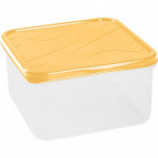 Контейнер для продуктов "Modena" квадратный 1,2л с гибкой крышкой (бледно-желтый)