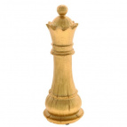 Фигурка декоративная "Шахматная королева", L8 W8 H22,5 см