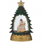 Фигурка декоративная в стекл.шаре "Рождество", L12 W12 H25 см