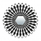 QWERTY Зеркало декоративное "Лимож", серебро, 7*6.2 см  /24