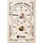 Термометр с гигрометром Банная станция 18*12*2,5см для бани и сауны