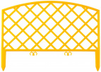 Забор декоративный GRINDA "ПЛЕТЕНЬ", 24x320см, желтый