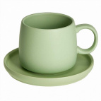 Ф19-119P/1  Чайный набор 2 предмета, зеленый  (24)