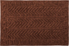 Коврик рельефный "Greek" 40*60 см, коричневый