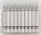 Биты ЗУБР "МАСТЕР" кованые, хромомолибденовая сталь, тип хвостовика E 1/4", PH2, 50мм, 10шт