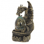 Фигурка декоративная в стекл.шаре "Дракон", D 6 см, L16 W13 H23 см