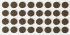 Накладки STAYER "COMFORT" на мебельные ножки, самоклеящиеся, фетровые, коричневые, круглые - диаметр 10 мм, 32 шт