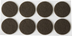 Накладки STAYER "COMFORT" на мебельные ножки, самоклеящиеся, фетровые, коричневые, круглые - диаметр 28 мм, 8 шт