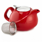 Ф19-005R  Заварочный чайник с фильтром : 800мл., красный