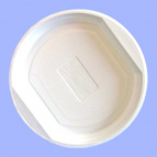 Тарелка пластиковая Д170 6шт десертная белая  Антелла