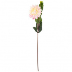 Цветок искусственный "георгин" цвет бело-розовый, 65 см. (мал.уп=24шт/кор=288шт)