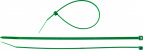 Хомуты нейлоновые зеленые, 3.6 x 200 мм, 100 шт, ЗУБР