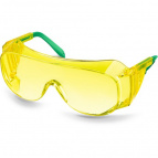 KRAFTOOL ULTRA жёлтые, линза увеличенного размера устойчивая к царапинам и запотеванию, открытого типа, защитные очки (110462)