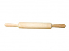 Скалка деревянная с крутящейся ручкой берёза