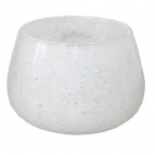 589038 Ваза стекло Ava d14,5 h13 см белый (ш/к 7251)