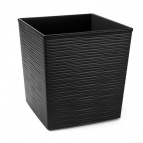 600 Кашпо JUKA 30*30*31 dluto черный (czarny) с вкладышем (вкладыш 041624)