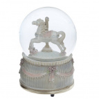 Фигурка декоративная в стекл шаре "Лошадка", L9 W9 H14 см