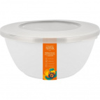 Набор мисок для смешивания Sugar&Spice Корица с крышкой 1,5л + 2,6л + 4,1л белый зефир
