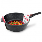 Сотейник а/пр литой 26см съемн/руч Черный гранит ТМ НМП