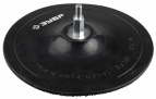 Тарелка опорная ЗУБР "МАСТЕР" резиновая для дрели под круг на липучке, d 150 мм, шпилька d 8 мм