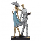 Фигурка декоративная "Влюбленная пара", L17,5 W7,5 H35,5 см