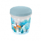 Набор банок для хранения продуктов Снежное настроение 2шт (0,5+1л)