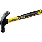450 г, молоток-гвоздодёр столярный с фиберглассовой рукояткой (2026-450)