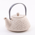 60440 Заварочный чайник 700 мл керамика, бежево- черный