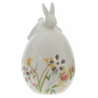 Фигурка декоративная "Заяц на яйце", L9 W9 H15 см