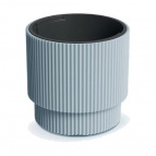 DBMIN400-443U Кашпо MILLY d39,5 h37,5см 20/38л св. серый (light gray) с вкладышем (ш/к 7792)