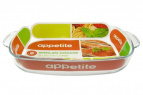 Форма стекл прям 30х20х6см/2,0л с руч ТМ Appetite