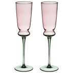 НАБОР БОКАЛОВ ДЛЯ ШАМПАНСКОГО "TWIST & SHINE" GREEN, 2 ШТ/210 МЛ