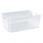 Ящик штабелируемый без крышки "Модуль" М2 18л (прозрачный)