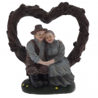 Фигурка декоративная "Бабушка с дедушкой", L18 W9,5 H18 см