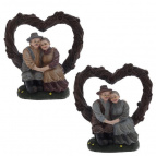 Фигурка декоративная "Бабушка с дедушкой", L18 W9,5 H18 см, 2в.