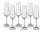 Набор бокалов для шампанского из 6 шт. "наоми" 160 мл.высота=24 см.