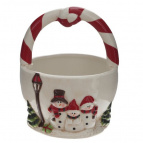 Конфетница "Снеговик", L15,5 W15,5 H19