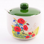 60281 Сахарница 3пр 520мл Цветущие Маки доломит LR (х36)