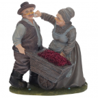 Фигурка декоративная "Бабушка с дедушкой", L18 W14,5 H19,5 см