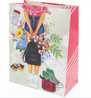 Пакет подар.с мат.лам.,глит.и 3Dэлем.,18х23х10см(М),Летний пикник,210г ППК-3577 Dream cards