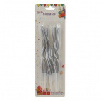 Набор из 12-ти свечей для торта, D 0,5 см,L6,5 W1,5 H20 см