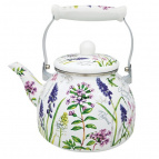 Чайник эмал 2,5л Альпийские цветы ТМ Appetite