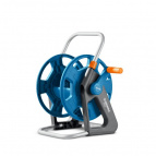 GRINDA  катушка для шлангов 45м x 1/2″ и 20м х 3/4″, стальные опоры, пластиковый барабан (428450)