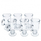 Набор из 6-ти бокалов для глинтвейна 210 мл, L23 W15 H14,5 см