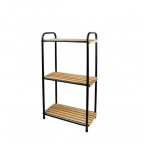 Этажерка 3-ярусная напольная (чёрная)