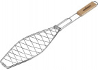 Решетка-гриль GRINDA "BARBECUE" для рыбы, одинарная, нержавеющая сталь, 620х120мм