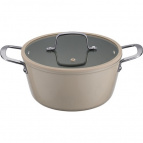 1-2424 Кастрюля 4л с крышкой 24см Linea TAUP (индукция)