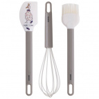 НАБОР: ВЕНЧИК, ЛОПАТКА, КИСТОЧКА AGNESS, 3 ПРЕДМЕТА, СЕРИЯ "FAMILY FARM"